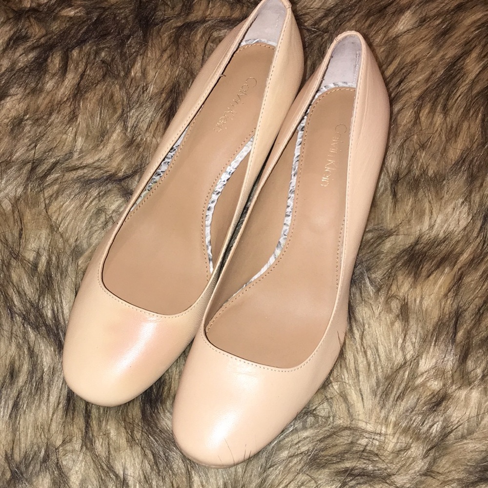 Calvin Klein Block Heel Pumps 8M